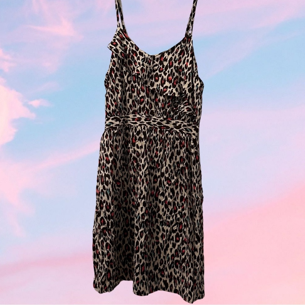 Xhilaration Target Juniors Colorful Leopard Print Dress Size XL